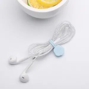 Multi-Functional Silicone Magnetic Cable Ties Reusable Cord Organizer For Earphones And Food Bags Storage
