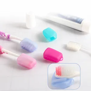 Portable Silicone Toothbrush Cover Protective Case Travel Anti-Dirt Head Protector Set Home Bathroom Accessories