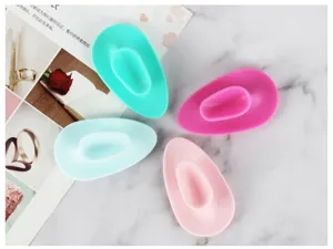 Silicone facial cleansing brush portable mini face scrubber exfoliating makeup removal tool set