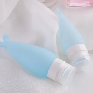 Flacons de voyage portables en silicone en forme de baleine pour shampoing vue principale