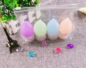 Portable silicone travel dispenser bottles set with clear zipper bag for shampoo and lotion.