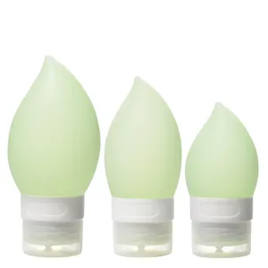 Silicone Travel Bottles Set Leak Proof Squeeze Containers for Shampoo and Body Lotion