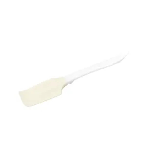 Silikon Spatel Detailansicht, flexibler Schaber fuer Backen, Creme und Marmelade.