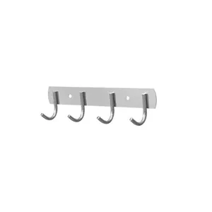 Gancho de pared de acero inoxidable 4 ganchos toallero perchero para bano cocina