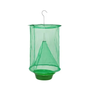 Trampa para moscas colgante red exterior atrapa insectos para jardin control de plagas verde