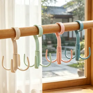 Crochet de sac rotatif multifonctionnel, pratique accessoire sans perçage dortoir.