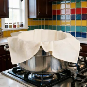 Cuisine Coton Tissu pour Cuiseur Vapeur Carré Tissu Filtrant Alimentaire pour Cuire à la Vapeur Riz Tofu Yaourt Outils de Cuisine