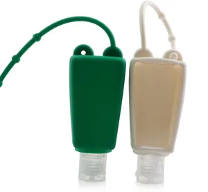Tragbare 30ml Silikon Reiseflasche mit praktischem Band fur Handdesinfektionsmittel.