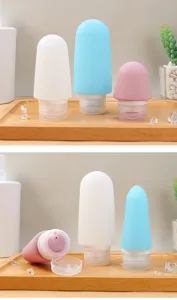 Silikon Reise Quetschflaschen Set für Lotion und Kosmetik tragbare nachfüllbare Behälter