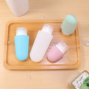 Siliconen reisflesjes set knijpbare draagbare lotion containers voor toiletartikelen