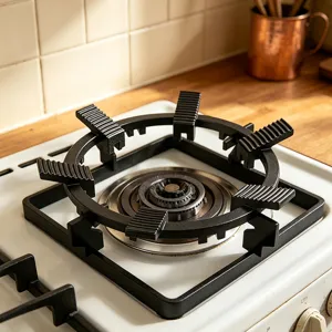 Support de brûleur de cuisinière à gaz en fonte anneau wok antidérapant accessoire cuisine