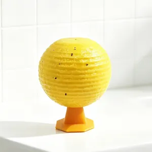Fruitvliegjes val gele klevende bal insectenbestrijder voor keuken thuis ongedierte.