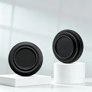 Almohadillas amortiguadoras universales para puertas de coche, pegatinas de goma negra.