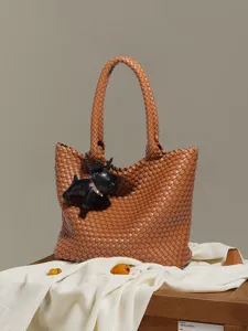 Sac cabas tissé à la main sac décontracté grande capacité été mode sac porté épaule