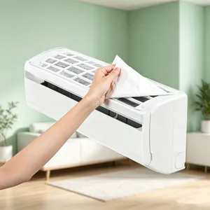Vista dettagliata del cotone filtrante antipolvere ultra sottile per condizionatore.
