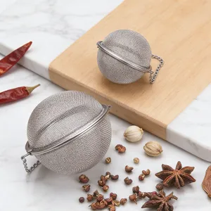 Boule à épices en acier inoxydable, filtre à thé et infuseur pour soupe et herbes.