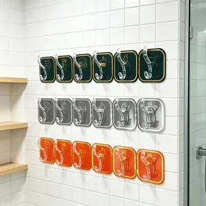 Acryl boorvrije kleefhaak wandmontage Zelfklevende hanger voor keuken badkamer thuis