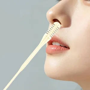 Portable Manual Nose Hair Trimmer Double Head Safe Nose Hair Removal Tool Stainless Steel Grooming Device