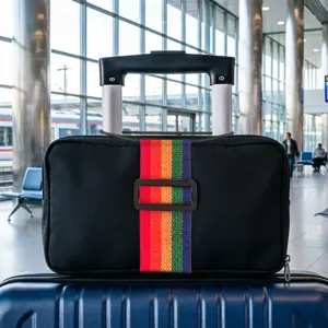 Travel Luggage Strap Adjustable Packing Belt Suitcase Baggage Bungee Secure Webbing With Quick Release Buckle