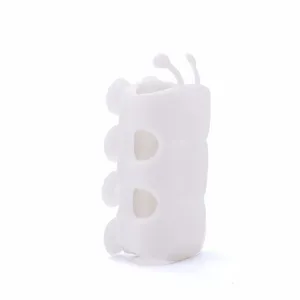 Support de pommeau de douche en silicone blanc chenille salle de bain sans percage ventouse