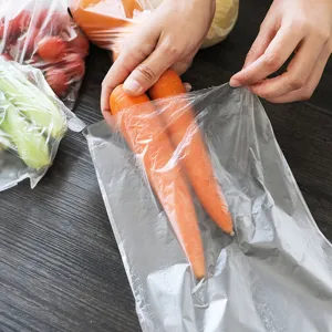 Disposable Food Storage Bags Transparent Thickened Tear-off Roll Type Kitchen Refrigerator Fresh Keeping Plastic Bags