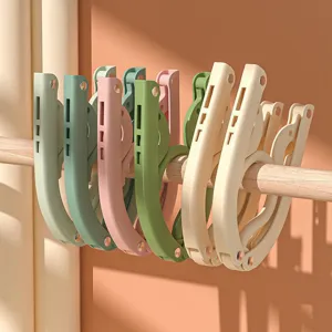 Cintres pliables portables voyage essentiels multicouleur plastique sechoir gain de place