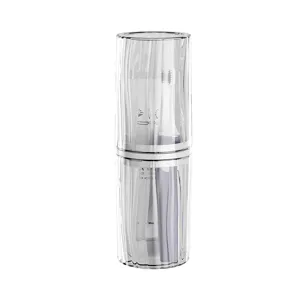 Portable clear travel toothbrush case and mouthwash cup outdoor portable storage washing tool