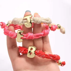 Copper 3D Letter Charms Gold Silver Plated Alphabet Pendants For DIY Necklace Bracelet Jewelry Making