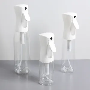Juego de botellas de spray continuo, atomizadores de plástico transparente para viajes.