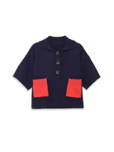 Women Casual POLO Collar Long Sleeve Knitwear Loose Color Block Pullover Sweater Elegant Daily Fashion Winter Clothing