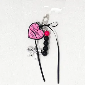 DIY pendentif téléphone avec nœud fait main, lanière courte élégante anti-perte.