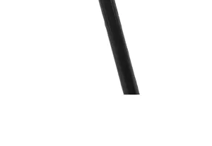 Close-up detail of black quartz nail file pen tip, precision manicure tool accessory.