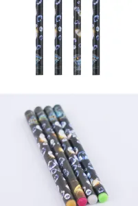 Nail art rhinestone pickup wax pencil detail view, dual-end craft diamond dotting tool.