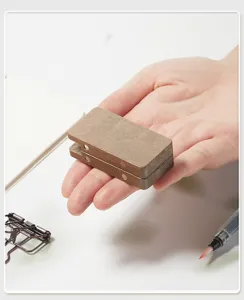 Compacte mini aquarelverfdoos draagbare metalen palet voor reisschetsen en kunst