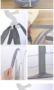 Filet de séchage suspendu pliable pour vêtements et chaussettes, détail en maille.