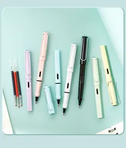 Ensemble de stylo gel coloré avec recharges d'encre, papeterie d'écriture pour bureau et école.