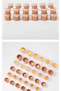 Goud acrylverf set 6-delig verbonden metallische potjes voor kunst schilderwerk detail