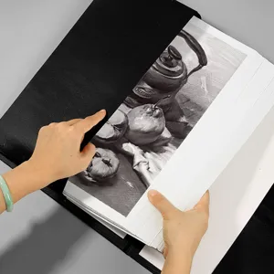 Black art portfolio bag sketch board set with premium drawing paper for art students sketching.