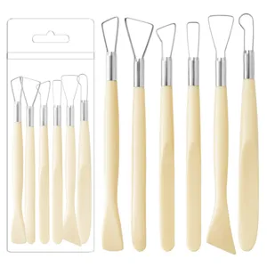 Clay Sculpting Tool Set Pottery Carving Tools Stainless Steel Wire Head Ceramic Modeling Craft Tools With PVC Bag