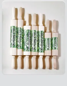 Wooden rolling pin set clay pottery tools rolling slab polymer clay rolling pin handy tool