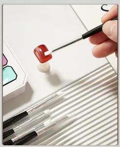 Set di pennelli in silicone per nail art professionale per scultura pittura utensile per manicure