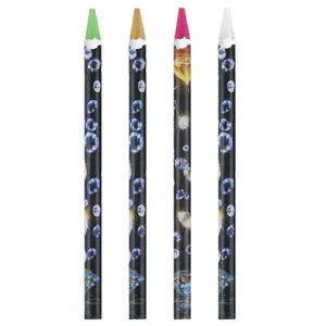 Nail art rhinestone picker wax pencils, 4pcs peel-off pens with diamond pattern for salon use.