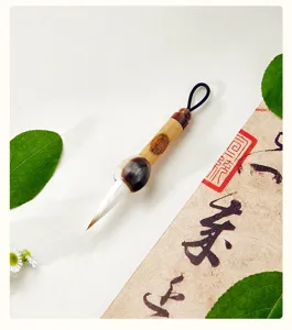 Mini kalligrafie penseel sleutelhanger Chinese stijl schattige tas hanger decoratie