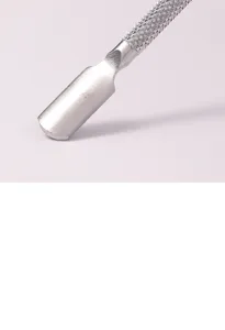 Edelstahl Nagelhautschieber, professionelles Maniküre Werkzeug für Nail Art mit Griff.