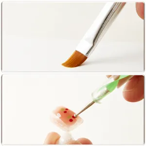 Set de boligrafo puntero y pinceles de acrilico para arte de unas profesional y decoracion.