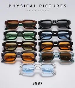Modische quadratische Sonnenbrille mit breiten Bügeln, Retro-Design und hohem UV-Schutz.
