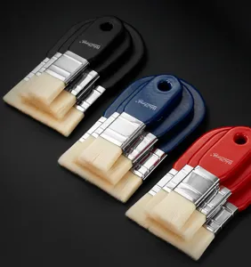 Nylon paint brushes set for art watercolor and wall painting DIY. Multi-size bristle tools.