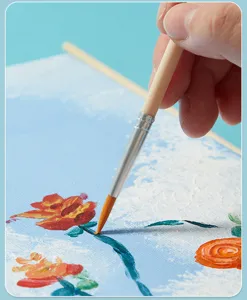 Set di pennelli professionali per artisti, ideale per pittura ad acquerello e acrilico.