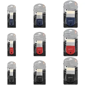 Artist Paint Brush Flat Paintbrushes Nylon Hair Paint Brush For Watercolor Acrylic Oil Painting Wall Painting Art Supplies