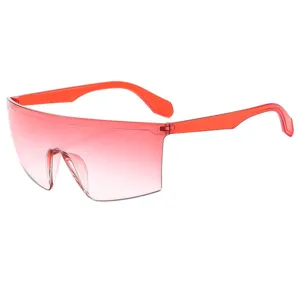 One-piece large frame sports sunglasses, cycling UV protection outdoor windproof visor glasses